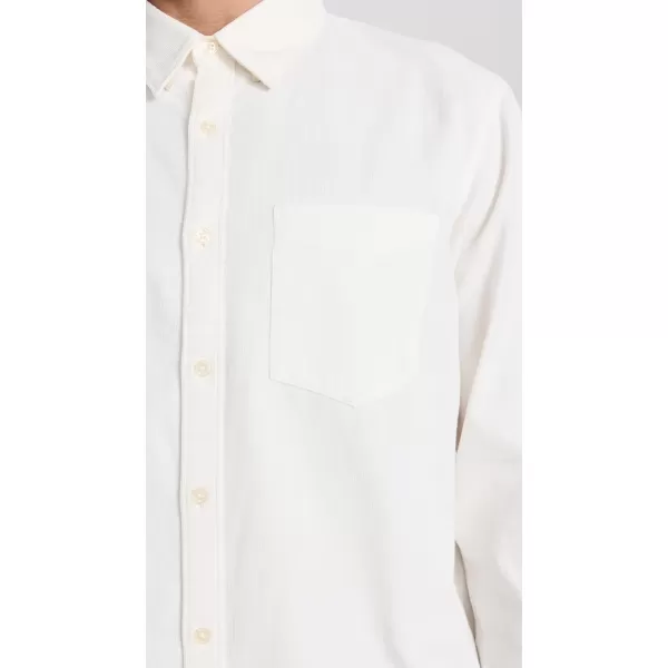 Club Monaco Mens Pinwale Corduroy ShirtCream