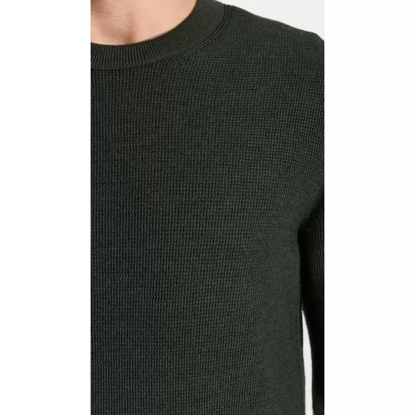 Club Monaco Mens Refined Texture Crew SweaterOlive Drab