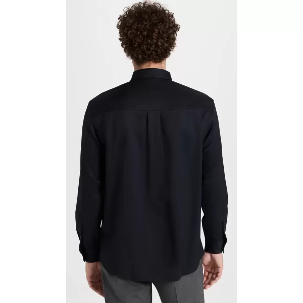 Club Monaco Mens Refined Wool ShirtNavy