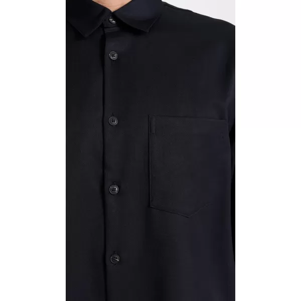 Club Monaco Mens Refined Wool ShirtNavy