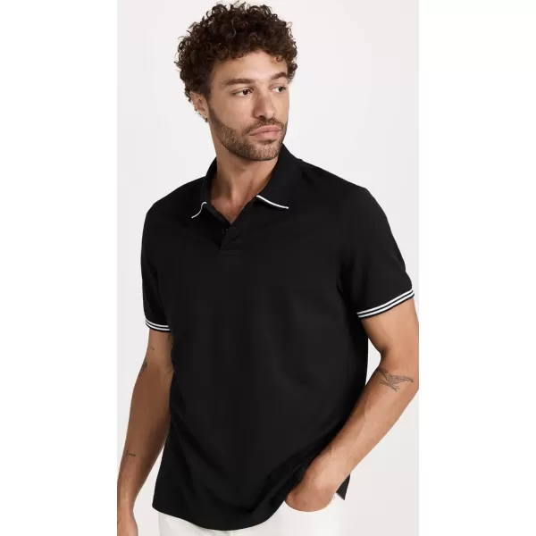 Club Monaco Mens Tipped Collar PoloBlack