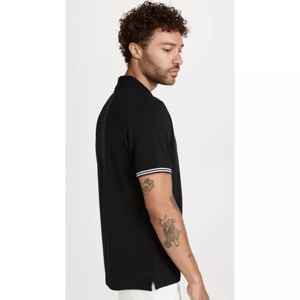 Club Monaco Mens Tipped Collar PoloBlack