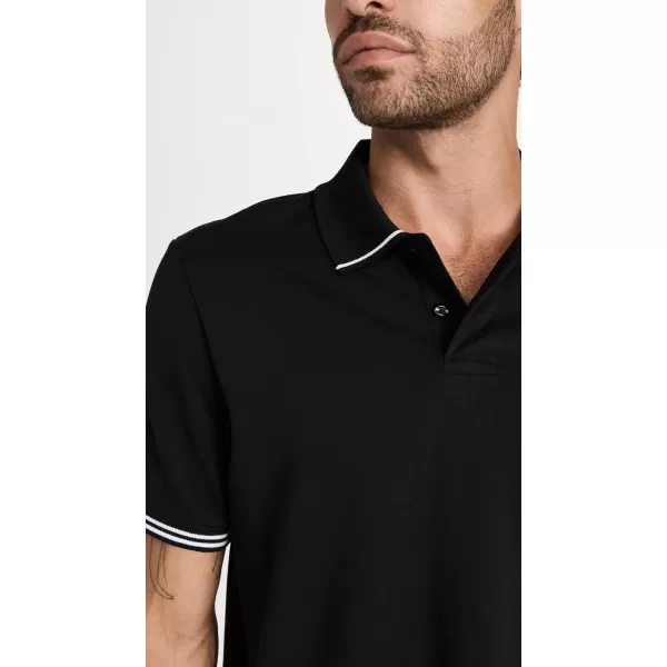 Club Monaco Mens Tipped Collar PoloBlack