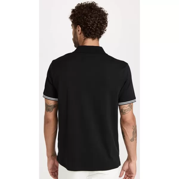 Club Monaco Mens Tipped Collar PoloBlack