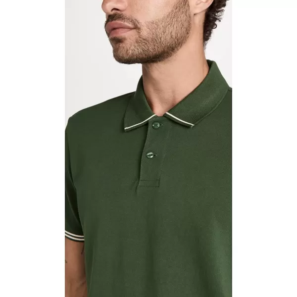 Club Monaco Mens Tipped Collar PoloGreen