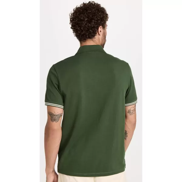 Club Monaco Mens Tipped Collar PoloGreen