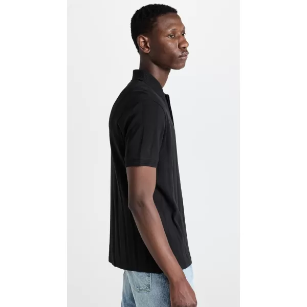 Club Monaco Mens Wide Rib PoloBlack