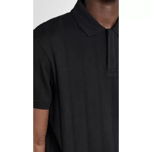 Club Monaco Mens Wide Rib PoloBlack