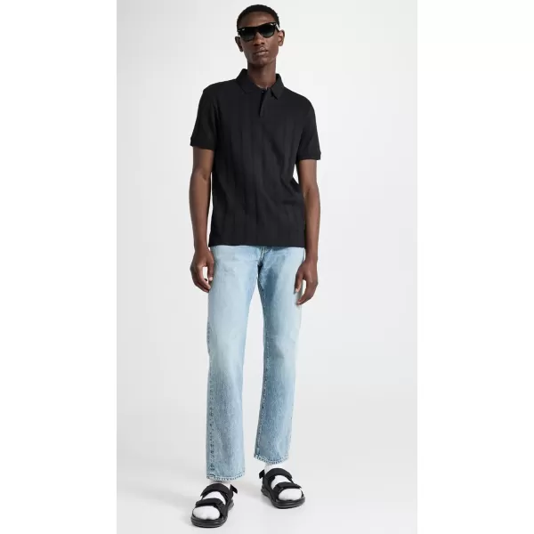 Club Monaco Mens Wide Rib PoloBlack