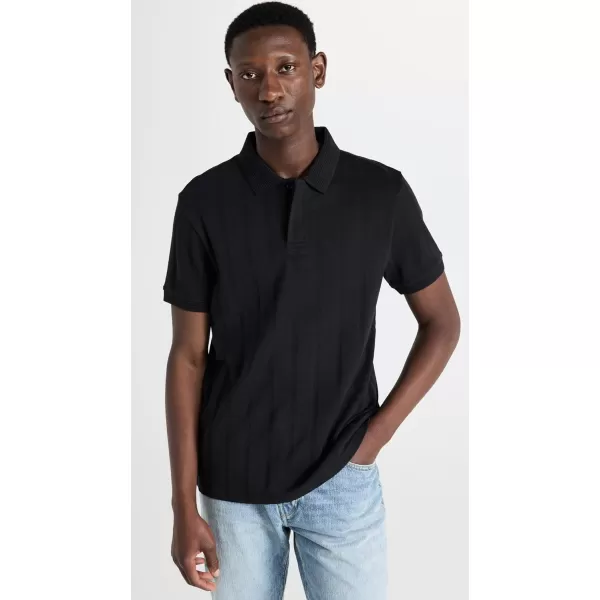 Club Monaco Mens Wide Rib PoloBlack