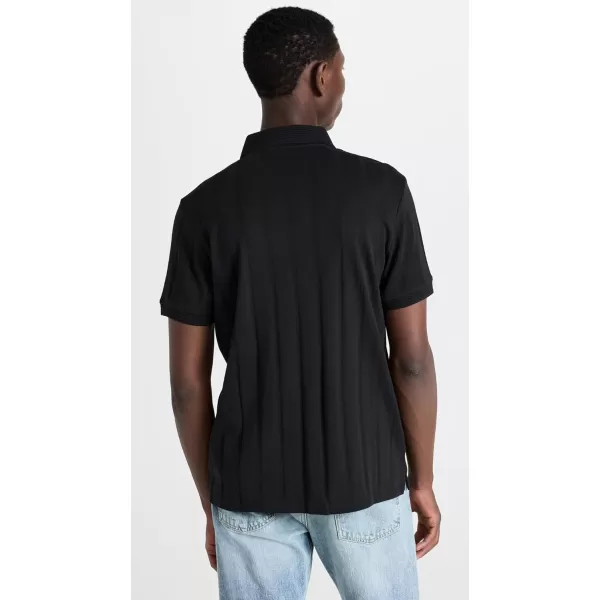 Club Monaco Mens Wide Rib PoloBlack