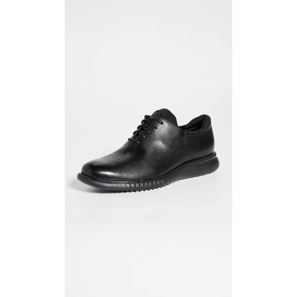 Cole Haan Mens 2Zerogrand Laser Wing OxfordBlack LeatherBlack