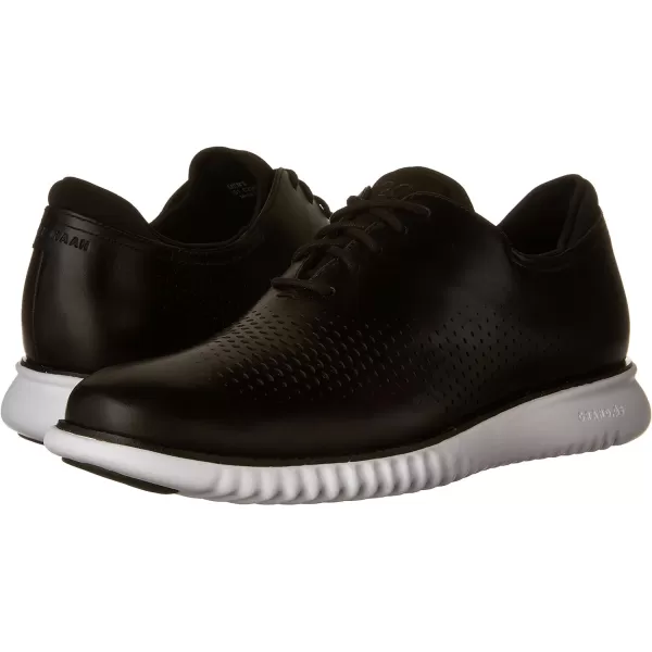 Cole Haan Mens 2Zerogrand Laser Wing OxfordBlack LeatherWhite