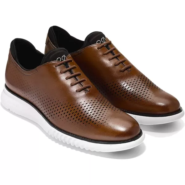 Cole Haan Mens 2Zerogrand Laser Wing OxfordBritish TanIvory