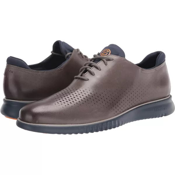 Cole Haan Mens 2Zerogrand Laser Wing OxfordCharcoal GrayBlue Nights