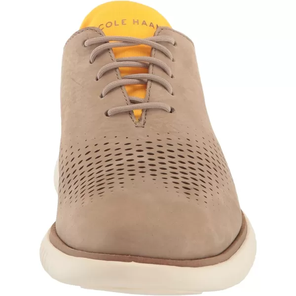 Cole Haan Mens 2Zerogrand Laser Wing OxfordDune NubuckGold FusionIvory