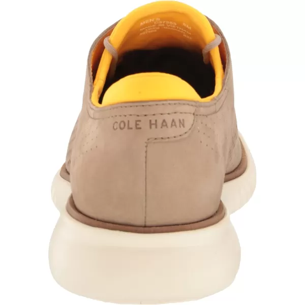 Cole Haan Mens 2Zerogrand Laser Wing OxfordDune NubuckGold FusionIvory