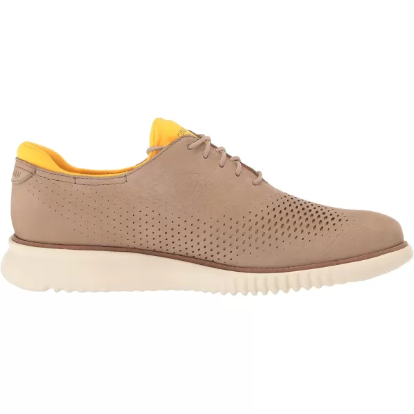 Cole Haan Mens 2Zerogrand Laser Wing OxfordDune NubuckGold FusionIvory