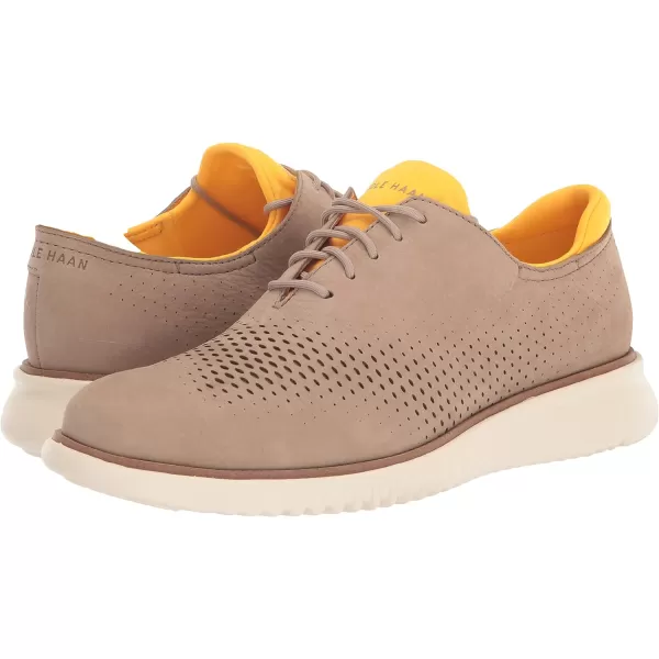 Cole Haan Mens 2Zerogrand Laser Wing OxfordDune NubuckGold FusionIvory