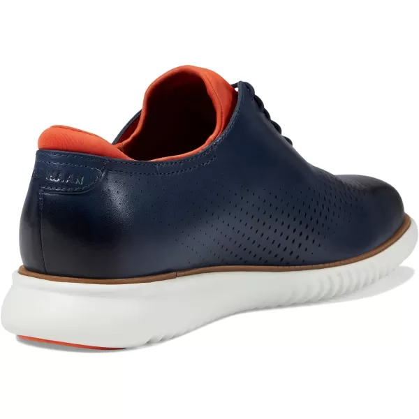 Cole Haan Mens 2Zerogrand Laser Wing OxfordNavy BlazerBurnt OchreEgret