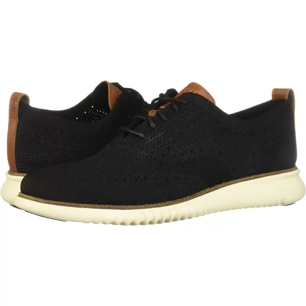 Cole Haan Mens 2Zerogrand Stitchlite OxfordBlackIvory