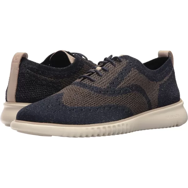 Cole Haan Mens 2Zerogrand Stitchlite OxfordNavy PeonyMorel