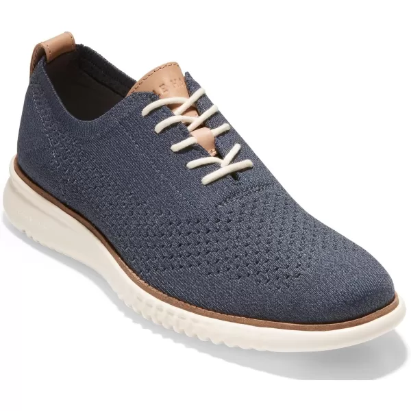 Cole Haan Mens 2Zerogrand Stitchlite OxfordOmbreMarine Blue Twisted Knit