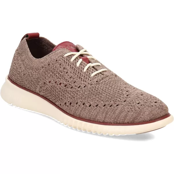 Cole Haan Mens 2Zerogrand Stitchlite OxfordTruffleIvorySyrah