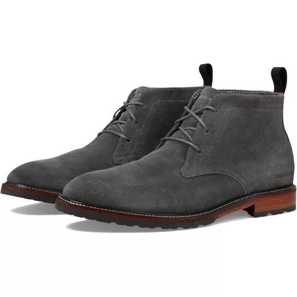 Cole Haan Mens Berkshire Lug Chukka BootTurbulence SuedeNatural Waterresistant