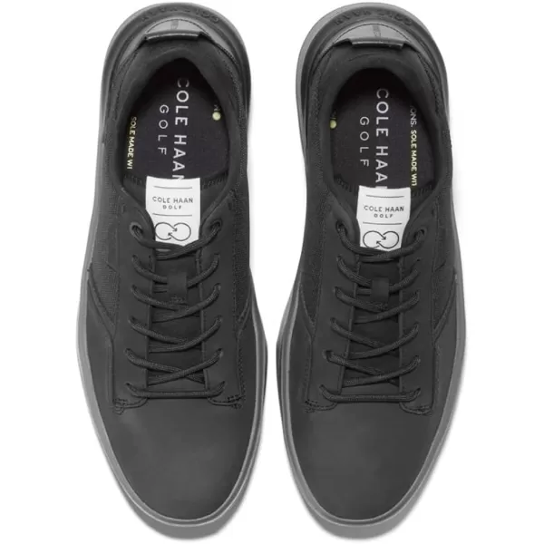 Cole Haan Mens Grand Pro Crew Golf SneakerBlackCity Skyline