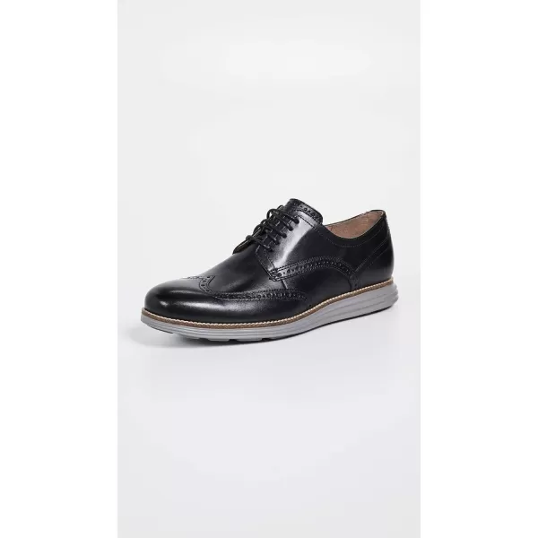 Cole Haan Mens Grand Tour Wing Oxford WoodburyIvory ShoesBlack LeatherIronstone