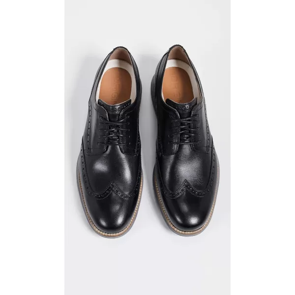 Cole Haan Mens Grand Tour Wing Oxford WoodburyIvory ShoesBlack LeatherIronstone