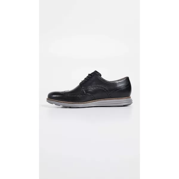 Cole Haan Mens Grand Tour Wing Oxford WoodburyIvory ShoesBlack LeatherIronstone