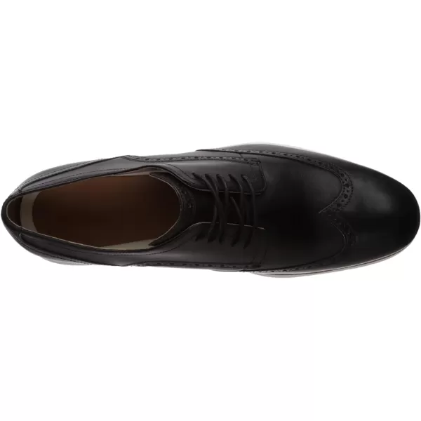 Cole Haan Mens Grand Tour Wing Oxford WoodburyIvory ShoesBlack LeatherWhite