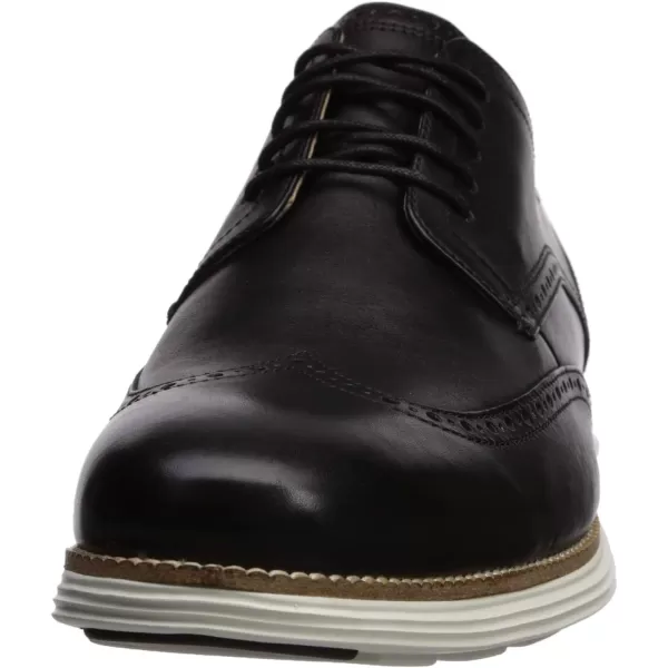 Cole Haan Mens Grand Tour Wing Oxford WoodburyIvory ShoesBlack LeatherWhite