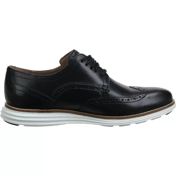 Cole Haan Mens Grand Tour Wing Oxford WoodburyIvory ShoesBlack LeatherWhite