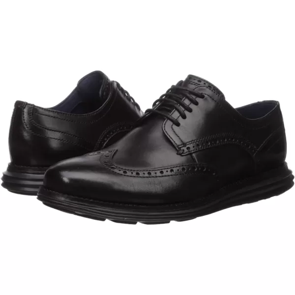 Cole Haan Mens Grand Tour Wing Oxford WoodburyIvory ShoesBlackBlack