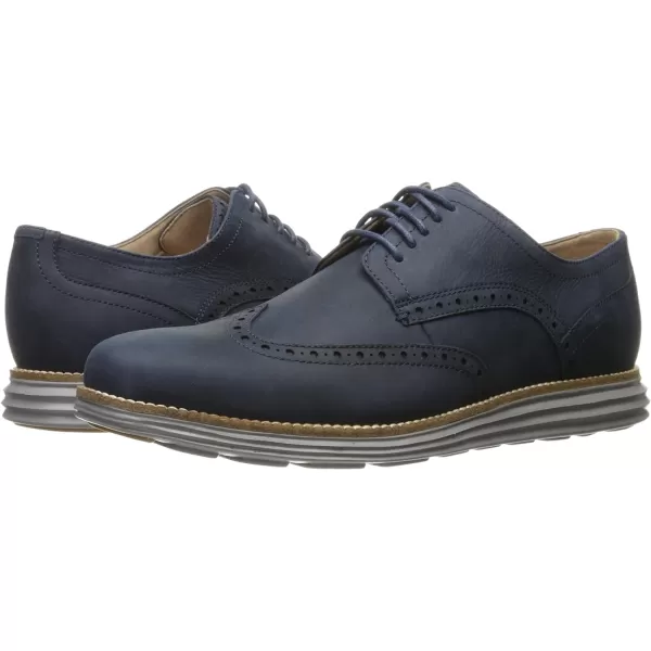 Cole Haan Mens Grand Tour Wing Oxford WoodburyIvory ShoesBlazer BlueIronstone