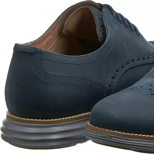 Cole Haan Mens Grand Tour Wing Oxford WoodburyIvory ShoesBlazer BlueIronstone