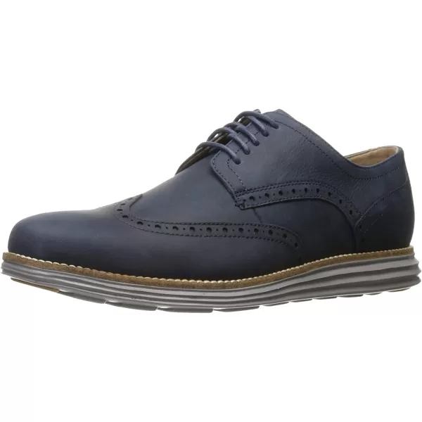 Cole Haan Mens Grand Tour Wing Oxford WoodburyIvory ShoesBlazer BlueIronstone