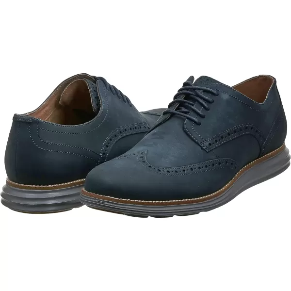 Cole Haan Mens Grand Tour Wing Oxford WoodburyIvory ShoesBlazer BlueIronstone