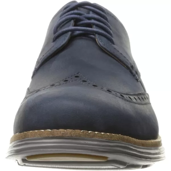 Cole Haan Mens Grand Tour Wing Oxford WoodburyIvory ShoesBlazer BlueIronstone