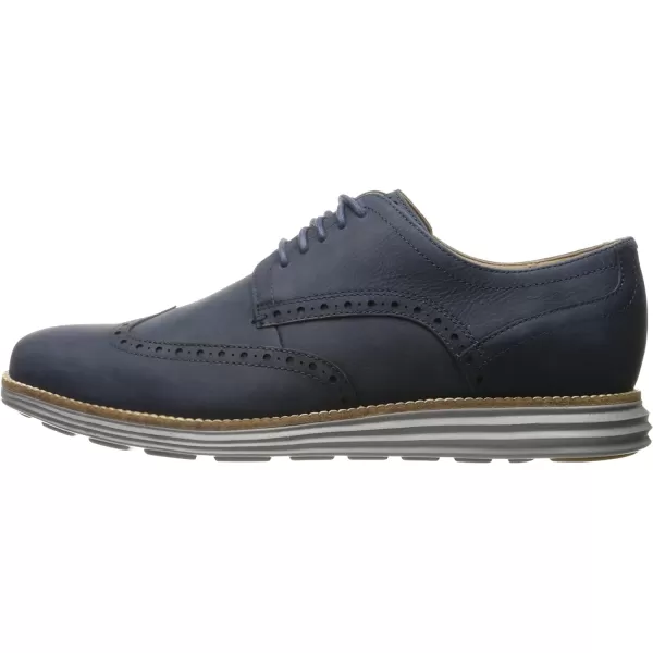 Cole Haan Mens Grand Tour Wing Oxford WoodburyIvory ShoesBlazer BlueIronstone