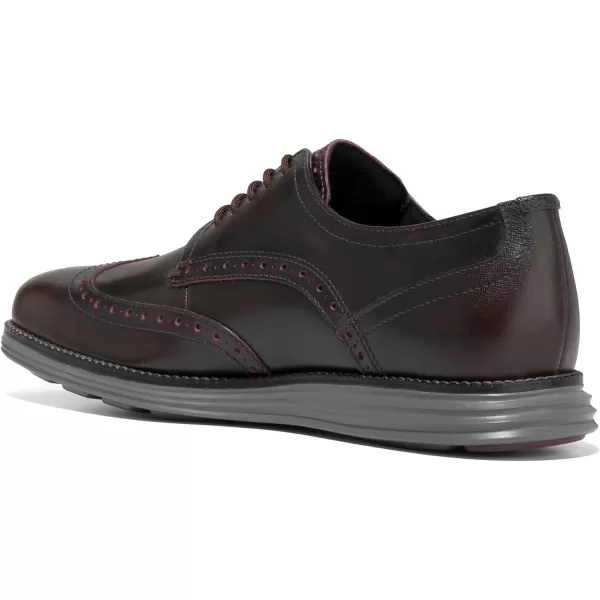 Cole Haan Mens Grand Tour Wing Oxford WoodburyIvory ShoesBloodstone Brush OffTornado