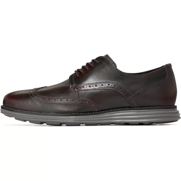 Cole Haan Mens Grand Tour Wing Oxford WoodburyIvory ShoesBloodstone Brush OffTornado