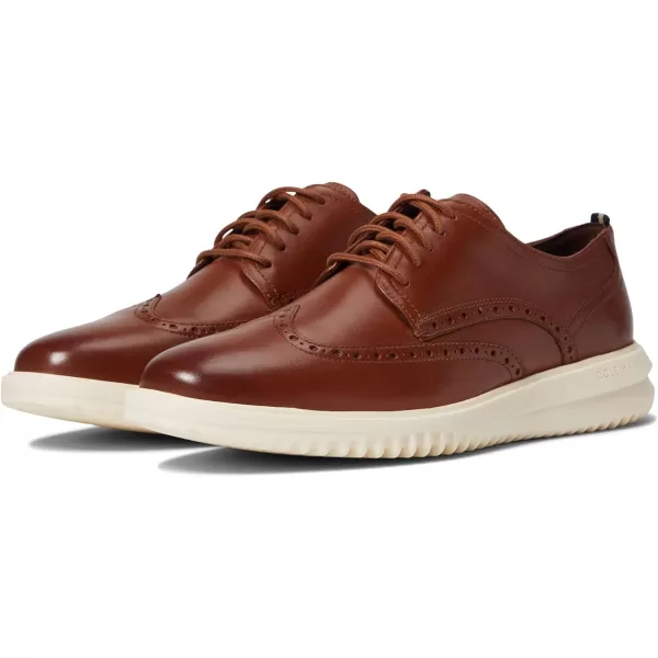 Cole Haan Mens Grand Tour Wing Oxford WoodburyIvory ShoesBritish TanIvory