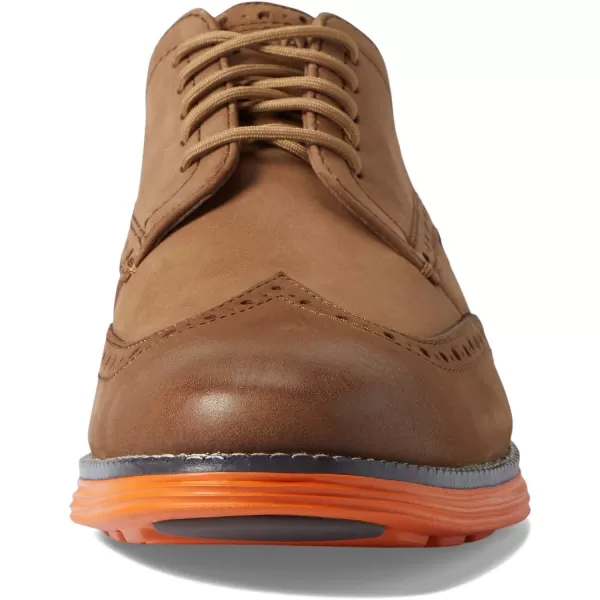 Cole Haan Mens Grand Tour Wing Oxford WoodburyIvory ShoesLight WhiskeyBurnt Orange