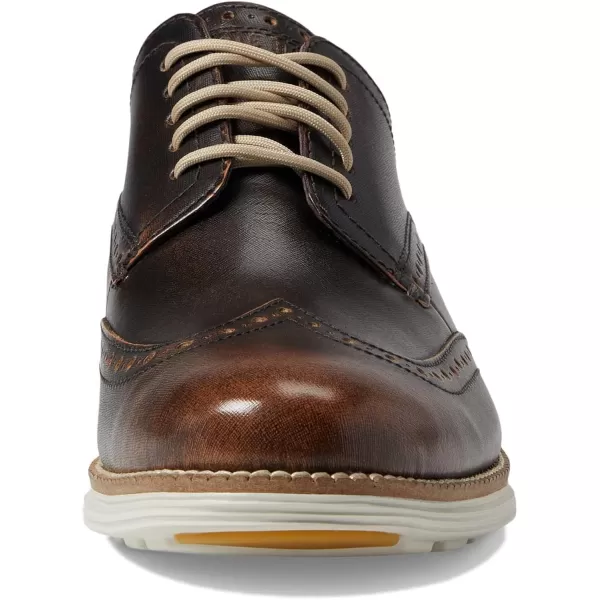 Cole Haan Mens Grand Tour Wing Oxford WoodburyIvory ShoesNatural TanSilver Birch