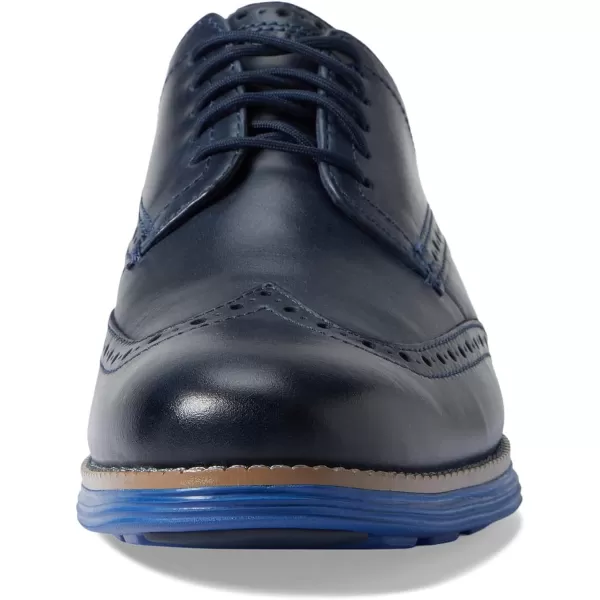 Cole Haan Mens Grand Tour Wing Oxford WoodburyIvory ShoesNavy BlazerSodalite Blue