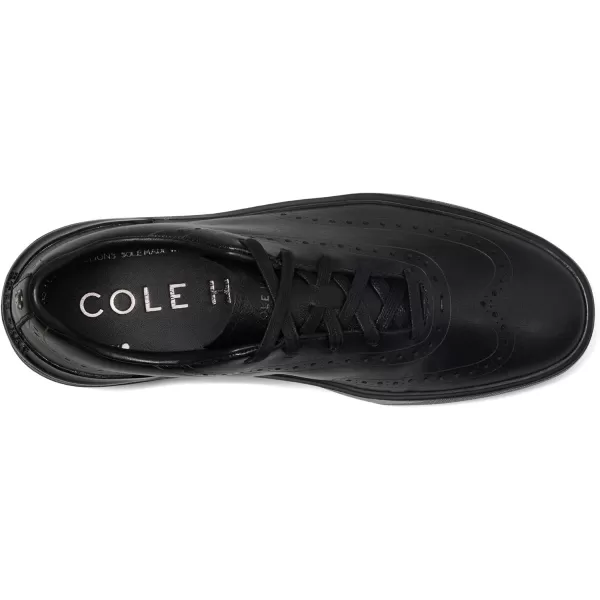 Cole Haan Mens Grandpro Crew Wing Tip SneakerBlackBlack